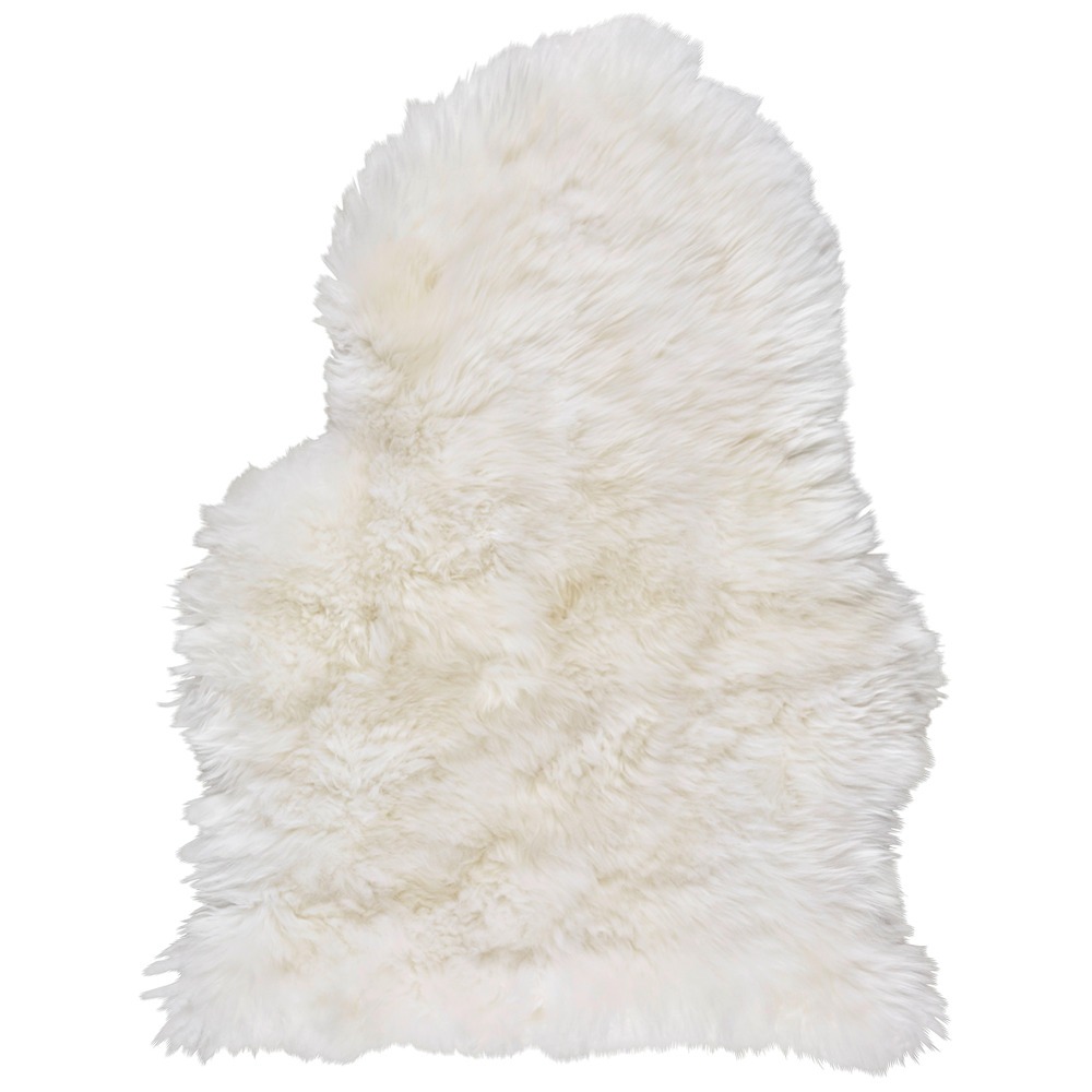 Tato pravá ovčí kožešina bílé barvy okamžitě poskytne útulné teplo ve vaší domácnosti. Kožešina o rozměrech přibližně 60 x 45 cm (Š / D) je vyrobena ze 100 % pravé ovčí vlny