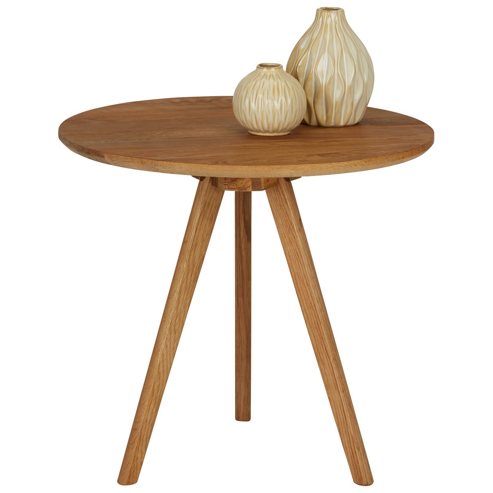 Příruční stolek SIEGEN od značky ZANDIARA byl vyroben v nadčasovém vzhledu z masivního dubového dřeva