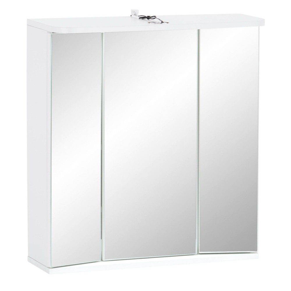 Se sérií koupelnového nábytku VERONA budete mít dostatek úložného prostoru. Díky provedení z dřevodekoru v bílé barvě se stříbrnými úchyty se nábytek do vaší koupelny hodí k mnoha stylům.Zrcadlová skříňka o rozměrech cca 64 x 70 x 20 (Š