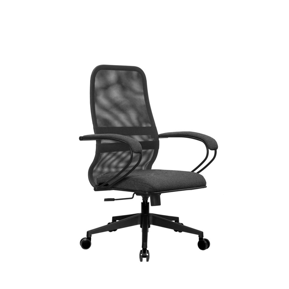 Ať už doma nebo v kanceláři – s černou otočnou židlí MAVIUS jste našli ideální pracoviště. Křeslo boduje síťovaným opěradlem ve tvaru S