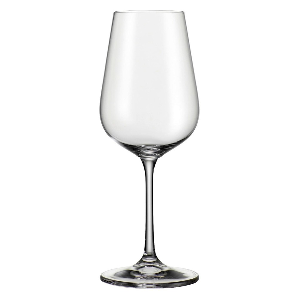 Sklenice na bílé víno NORMA je vyrobena v jednoduchém designu z čirého skla. Má objem 360 ml a je vhodná i do myčky. K dispozici jsou i