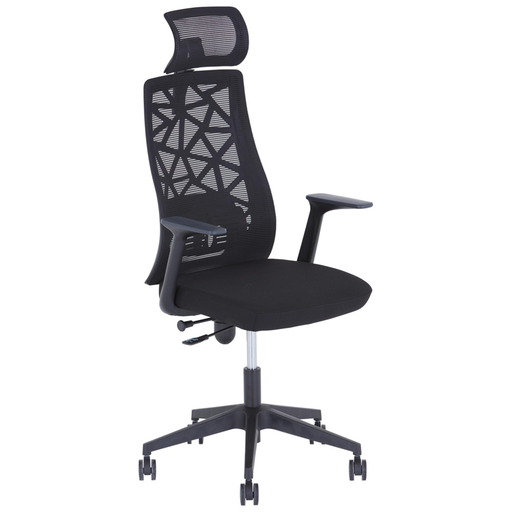 Přineste více pohodlí do své každodenní práce s výškově nastavitelnou kancelářskou židlí DEMO 1. Má rozměry vca. 64 x 60 cm (Š x D)a variabilní celková výška mezi přibl. 120 cm a 140 cm Vychutnejte si luxusní komfort sezení