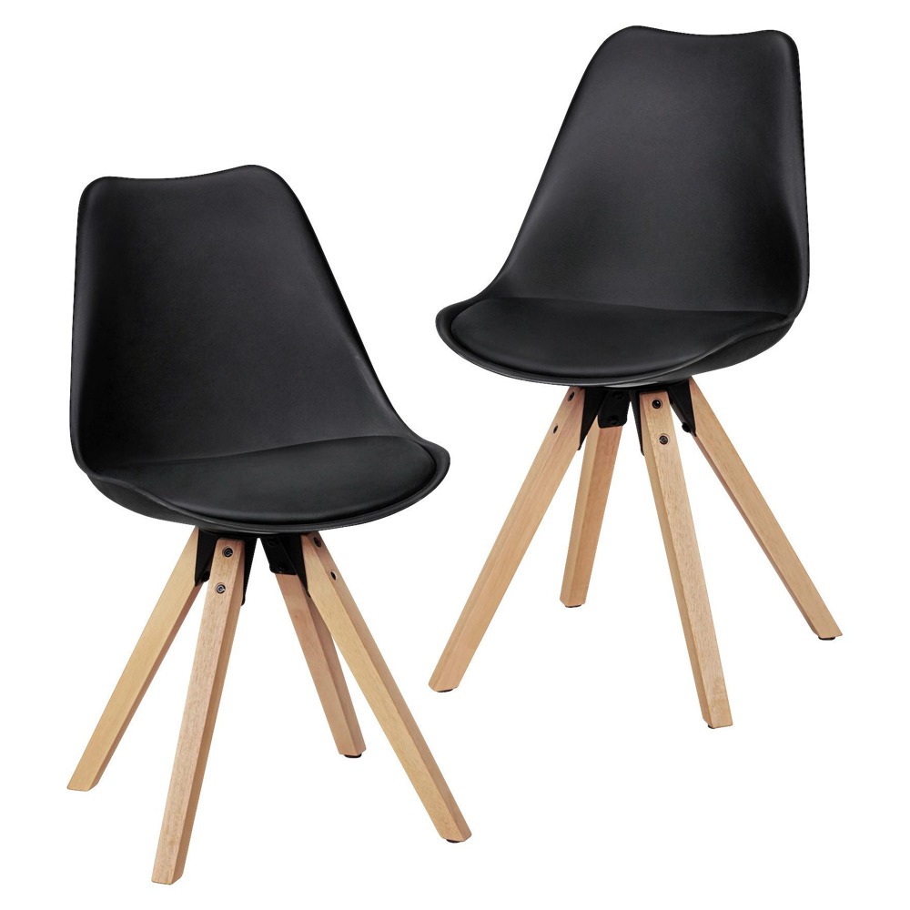Tento výrobek je k dispozici POUZE ONLINE. Dodání je zdarma. Tato dvoudílná sada jídelních židlí v trendovém designu kombinuje skandinávskou jemnost s útulnou elegancí. Židle