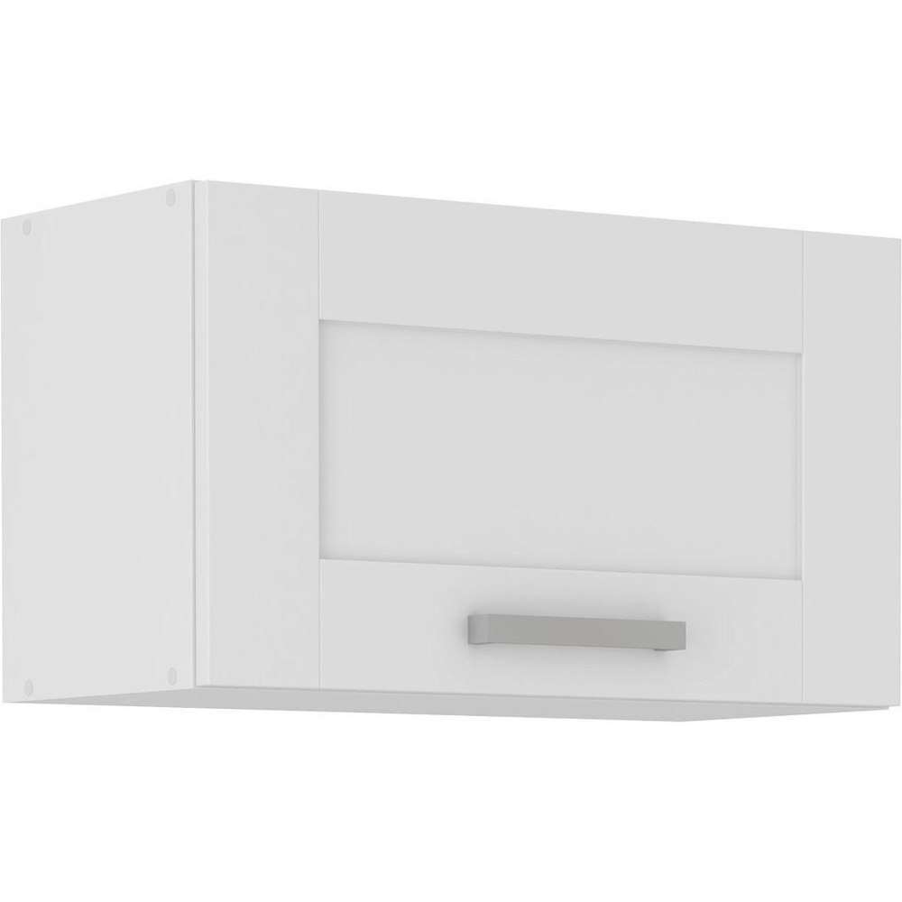 Bílá kuchyňská horní skříňka LUISA H60/90 ve venkovském stylu má nadčasovou eleganci a zapadá do každého způsobu života. Umožní vám udržet své věci organizované a přehledné. S kompaktními rozměry cca 60 x 35 x 31 cm (Š x V x H) je ideální pro použití nad odsavačem